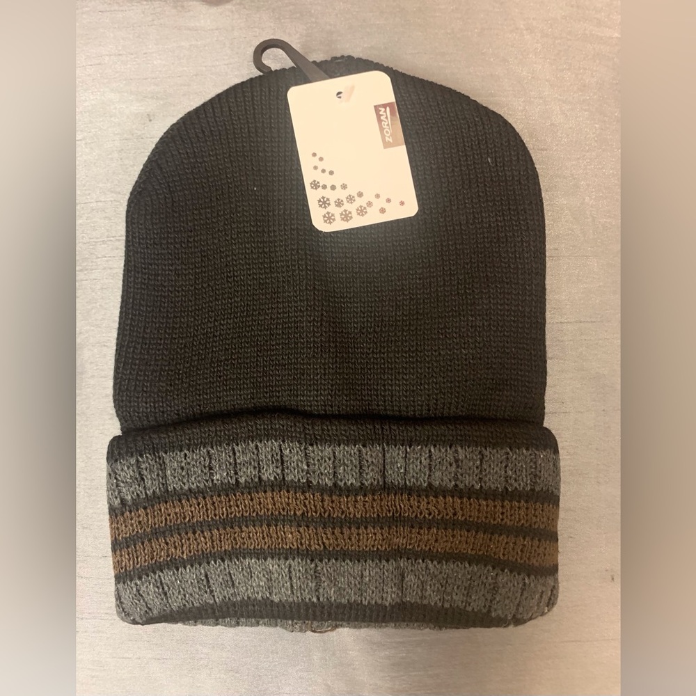🎉 Sherpa Lined Striped Toque-(Unisex)